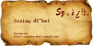 Szalay Ábel névjegykártya